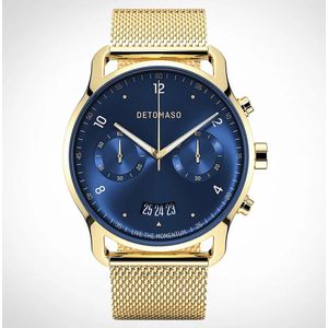 Detomaso Sorpasso Chronograph Limited Edition Gold Blue D02-30-13
