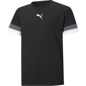 Puma teamRISE Sportshirt - Maat 116  - Unisex - zwart - grijs - wit