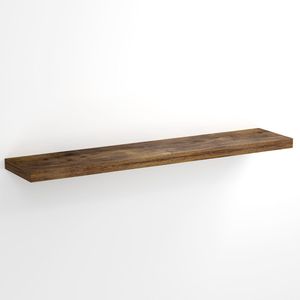 Casaria Wandplank Zwevend - 110 cm/15kg Belastbaar - Donker Eiken