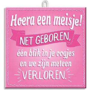 Paperdreams Slogan tegel - hoera een mei