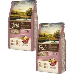 Sam's Field Light & Senior Lam&Rijst - Hondenvoer - 2 x 2.5 kg