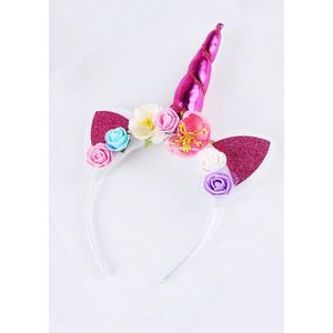 Akyol - eenhoorn haarband | Diadeem | Eenhoorn Tiara | Unicorn Haarband | Haar Accessoire | Hoofdband met Oortjes | Verjaardagsfeestje | Verkleden