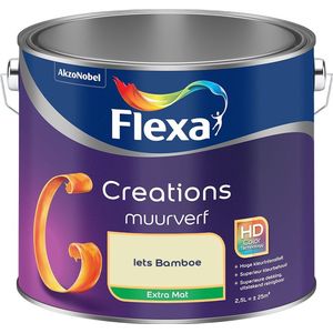 Flexa - Creations Muurverf Extra Mat - Iets Bamboe - Mengverf - 2.5 Liter