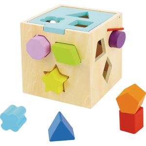 Tooky Toy Houten Speelgoed - Vormenstoof - 12 Maanden - 13-delig