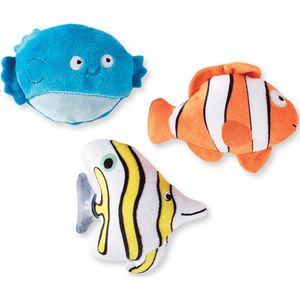 Toybox - gone fishin' - Hondenspeelgoed - Set van 3 - Vissen