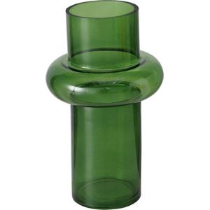 Moderne glazen vaas in de kleur groen