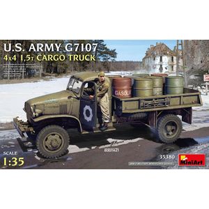 1:35 MiniArt 35380 U.S. Army G7107 4X4 1,5t Cargo Truck Plastic Modelbouwpakket