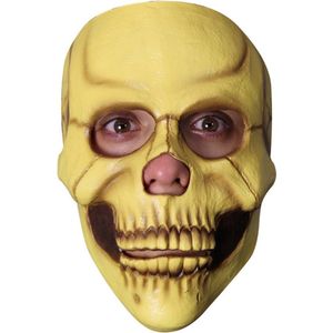 Partychimp Skelet Schedel Skull Gezichts Masker Halloween Masker voor bij Halloween Kostuum Volwassenen - Latex - One-size