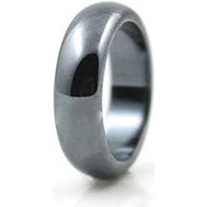 Stones & Bones® Hematiet Ring Rond maat 19