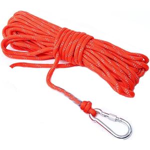 1/4 inch (6 mm) x 32 Ft (10 Meter) Reddingstouw Polypropyleen Touw Drijvend Touw Anker Touw Boot Touw Marine Touw Dock Lijnen Kajak Kano Tow Gooi Lijn Reflecterende Oranje