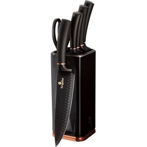 Berlinger Haus 7-delig messenset - zwart/rosegold