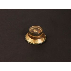 bell knob, LP, embossed numbers, inch size for USA pots, relic gold