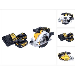 DeWalt DCS 565 M2 accucirkelzaag 18 V 165 mm borstelloos + 2x accu 4.0 Ah + lader
