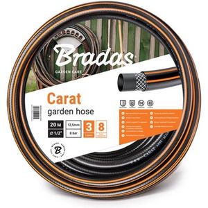 Bradas Carat tuinslang 13 mm (½) + koppelingen en spuitmond – Compleet set 20 m