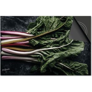 Inductie beschermer 78x52 - afdekplaat inductie mat - Dietrix Kookplaat beschermer - Exclusief - Groente en Fruit - Rabarber