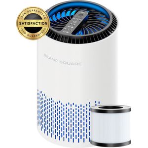 BS® Luchtreiniger - Air Purifier Pro met HEPA filter + Koolstoffilter - Werkt 99% tegen Allergie Stof Hooikoorts - Slaapstand - incl Aroma Difusser