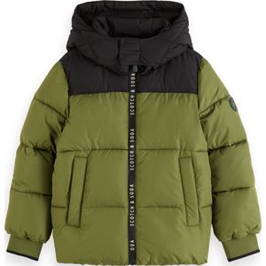 Scotch & Soda Water Repellent Hooded Puffer Jacket Jongens Jas - Maat 164