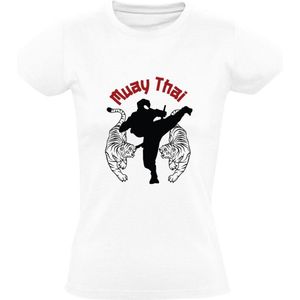 Muay Thai Dames T-shirt - vechtsport - vechtkunst - kickboksen - zelfverdediging - thailand - training - boksen