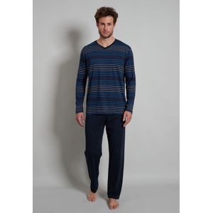 Horizontaal gestreepte herenpyjama Ceceba - Blauw - Maat - 54