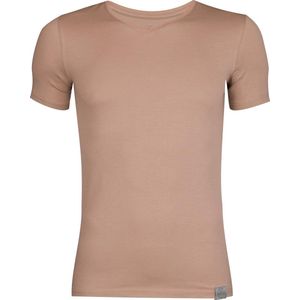 RJ Bodywear The Good Life - 2-pack T-shirt V-hals - Beige -  Maat XL