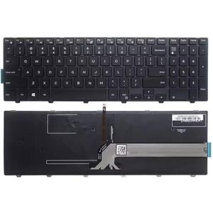 Notebook Toetsenbord geschikt voor o.a. Dell Inspiron 15-3000 / 15-5000 / 17-5748 Series - P/N: 0KPP2C