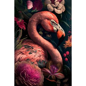 The Flamingo - 135cm x 200cm - Fotokunst op PlexiglasⓇ incl. certificaat & garantie.