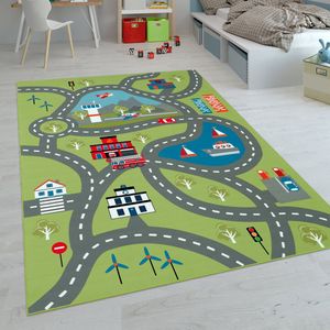 Paco Home Kindertapijt Laagpolige Vloerkleden Voor Kinderkamer Speelkleed Meerkleurig 140x200 cm