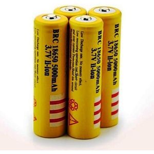 Oplaadbare lithium 18650 3.7V batterij/accu per 2 stuks