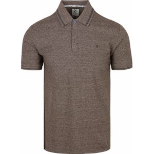 R2 Amsterdam Polo Soft Solid Brown - Maat S - Heren