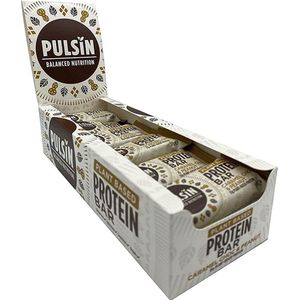 Pulsin | Protein Bar | Caramel Choc & Peanut | 18 Stuks | 18 x 50 gram
