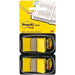 Indextabs 3m post-it 6802yel medium geel | Set a 100 stuk