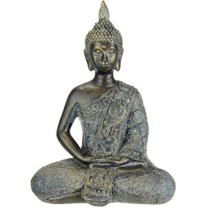 Boeddhafiguur Mediteren Zittend Standbeeld Figuren Sculptuur Buste Standbeeld Ornament Boeddha Figuur Feng Shui Decoratie Tuin Patio Balkon Decoratie Boeddhabeeld Woonaccessoire Boeddhabeeld Tuinfiguur