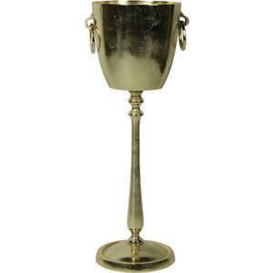 wijnkoeler op poot champagne goud 31x12x10cm