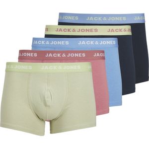Jack & Jones Heren Trunks Boxershorts JACHUDSON 5-Pack Effen - Maat L