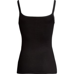 Dames hemd smalle band Con-ta 95% katoen, 5% elasthan 2-pak zwart 40 714/4150
