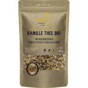 Abe's Tea, Kamille thee, Losse thee, Kruiden blad 80 gr. - Wonder Thee