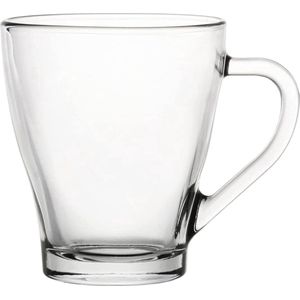 Nieuw! Set van 6 Kleurrijke Glazen Drinkglazen met Handvat - 200 ml - Stijlvol Gekleurd Oor - Geschikt voor Vaatwasser - Glaswerk voor Elegante Drankmomenten!