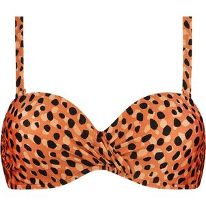 Beachlife Leopard Spots multiway bikinitop met voorgevormde cups en beugel - dames - Maat 75C