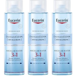 Eucerin DermatoCLEAN Miscellaire 3 In 1 Reiniging 3x200ml