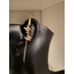 Lange machetpin met strassvlinder oorsteker | Moederdag | Verjaardagscadeau| Cadeautje| Valentijnsdag| Kado | sieraden | vaderdag | oorbellen | oorsieraden