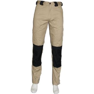 Yoworkwear Werkbroek katoen/polyester kaki-zwart maat 60