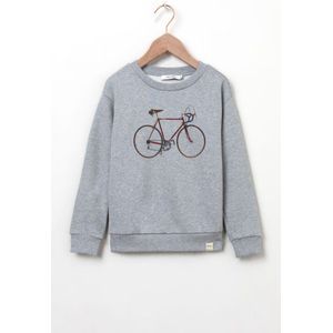 Sissy-Boy - Grijze sweater met fiets