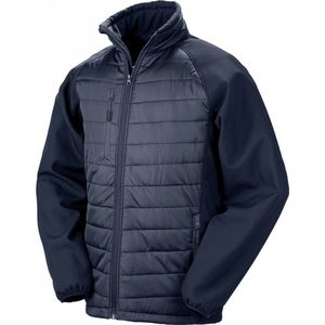 Result Recycled Compass Padded Softshell RT237 - Navy/Navy - 4XL