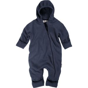 Playshoes - Fleece overall voor baby's - Uni - Marineblauw - maat 86cm