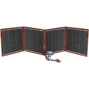 Dokio® Zonnepaneel - Zonnepanelen compleet pakket - Solar Generator - Flexibele zonnepaneel - Draagbare Powerbank - 150W - Opvouwbaar - Zwart/Rood