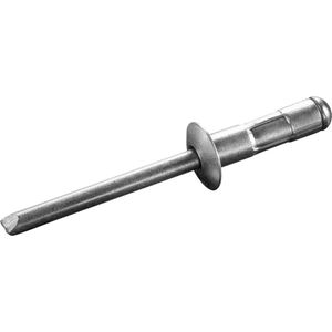 GOEBEL® - 1000 x Multi-Grip blindklinknagels (Ø x L) 4 x 9,5 mm - Alu Aluminium AlMG 2,5 / RVS A2 - Vlakke kop - MULTI - 7770240950 - Popnagel