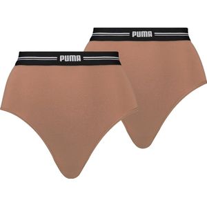 PUMA High Waist Brief Dames Onderbroek - 2-pack - Maat XS