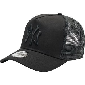 New Era 9FORTY Aframe Trucker New York Yankees Kids Cap 12745567, voor een jongen, Zwart, Pet, maat: YOUTH