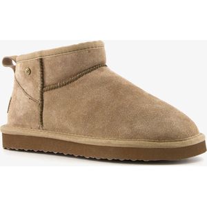 Hush Puppies gevoerde suede laarsjes lichtbruin - Maat 38 - Echt leer