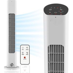 Equivera Torenventilator - Staande Ventilator met Afstandsbediening - Kolomventilator - Verschillende Snelheden - Timer - Ventilator Staand